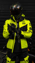 Ride Rich Regency V2 Flow Mesh Armoured GP Softshell Motorcycle Jacket - Yellow
